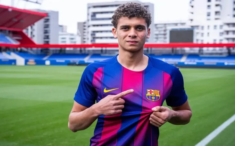 مفاجأة برشلونة حمزة عبد الكريم يتألق في أولى التدريبات